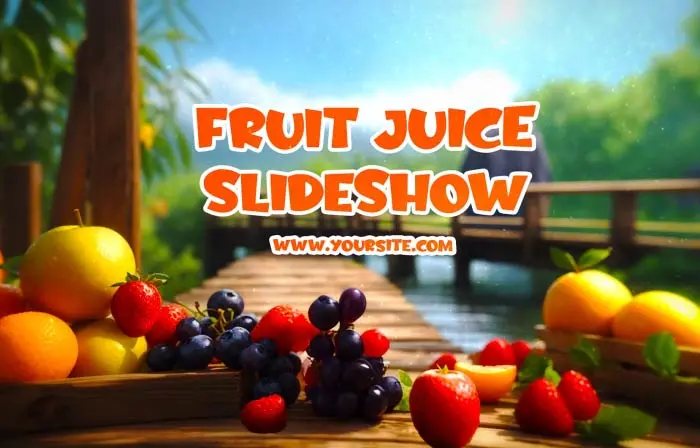Luxurious Fruit Juice Menu 3D Slideshow